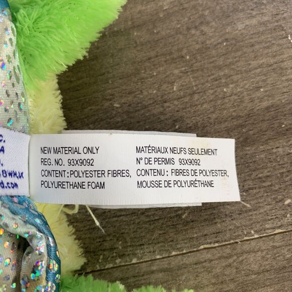 Aurora The Turtle Hand Puppet Green Plush Stuffed Animal Full Body 10" Blue Eyes - Picture 8 of 16